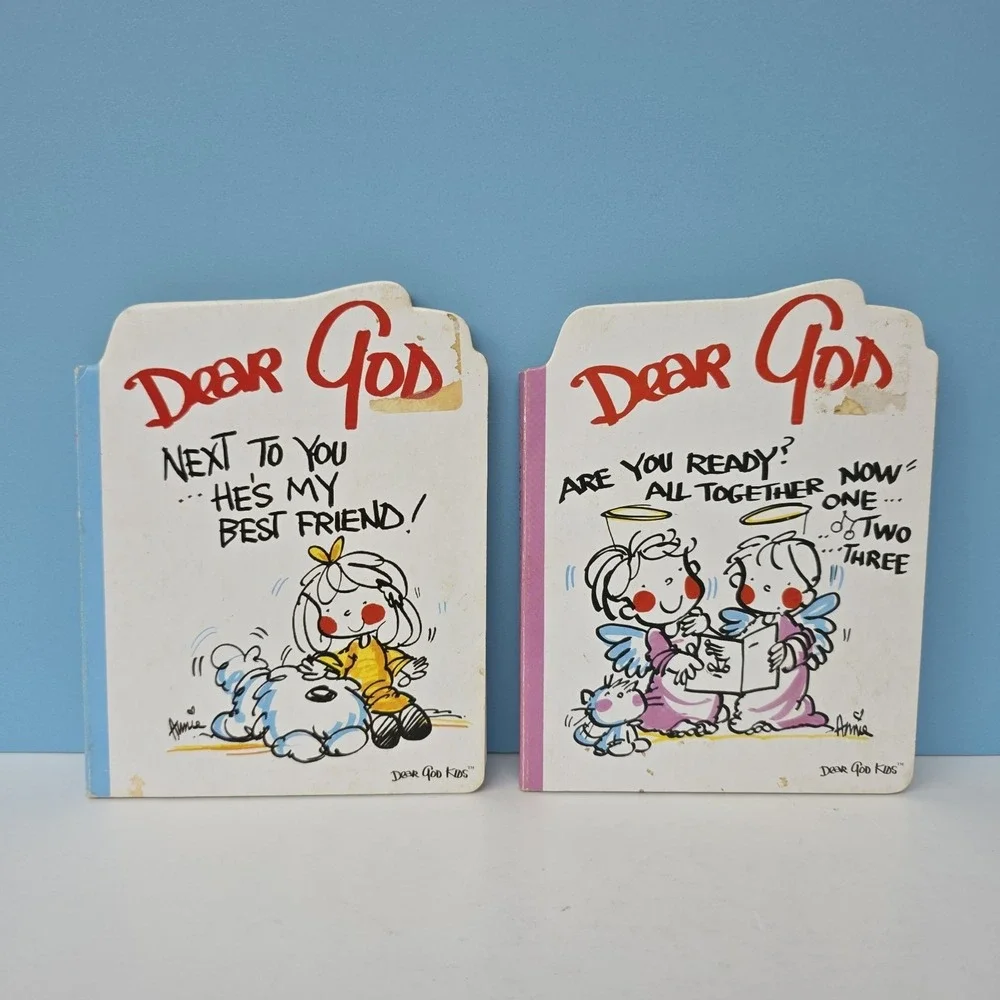 Christian Board Book Lot of 6 Bedtime Stories Mealtime Prayers Dear God Vintage‎